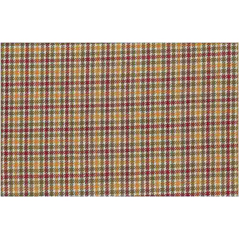 Aberdeen Tweed Wine Khaki Laura Kiran Fabric