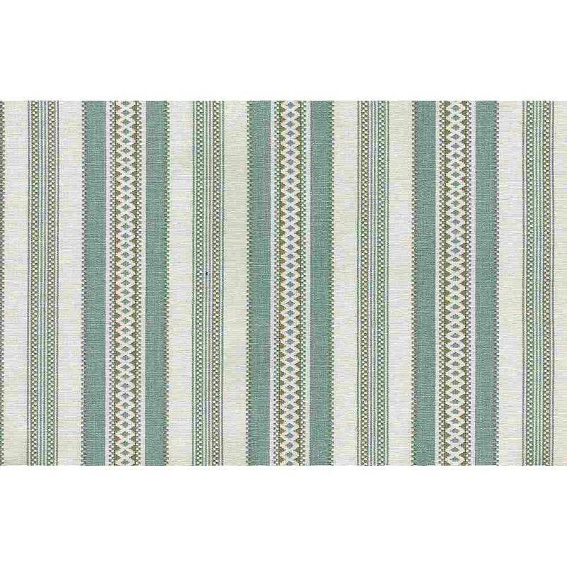 Alpine Stripe Aqua Laura Kiran Fabric