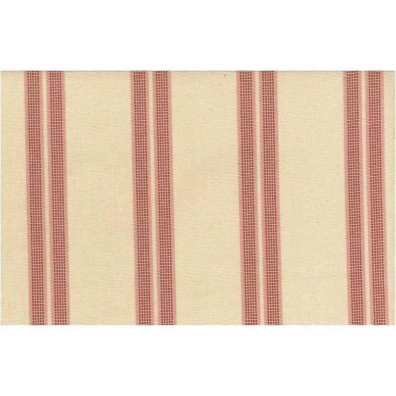 Antigua Stripe Coral Laura Kiran Fabric