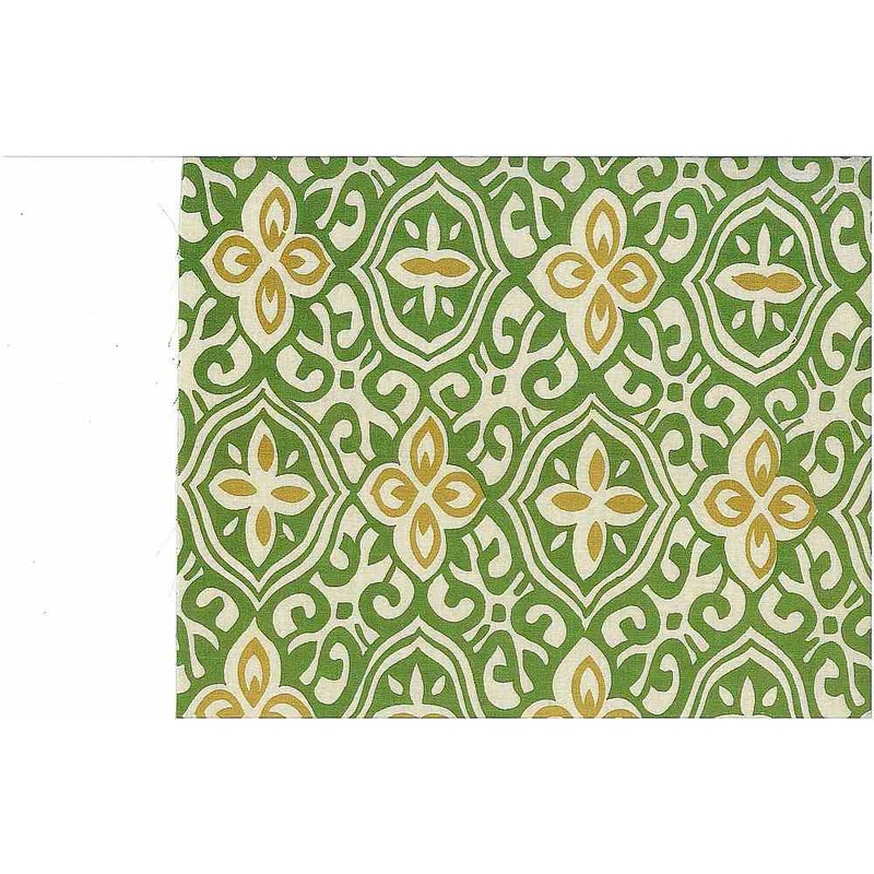 Alhambra Handprint Grass Laura Kiran Fabric