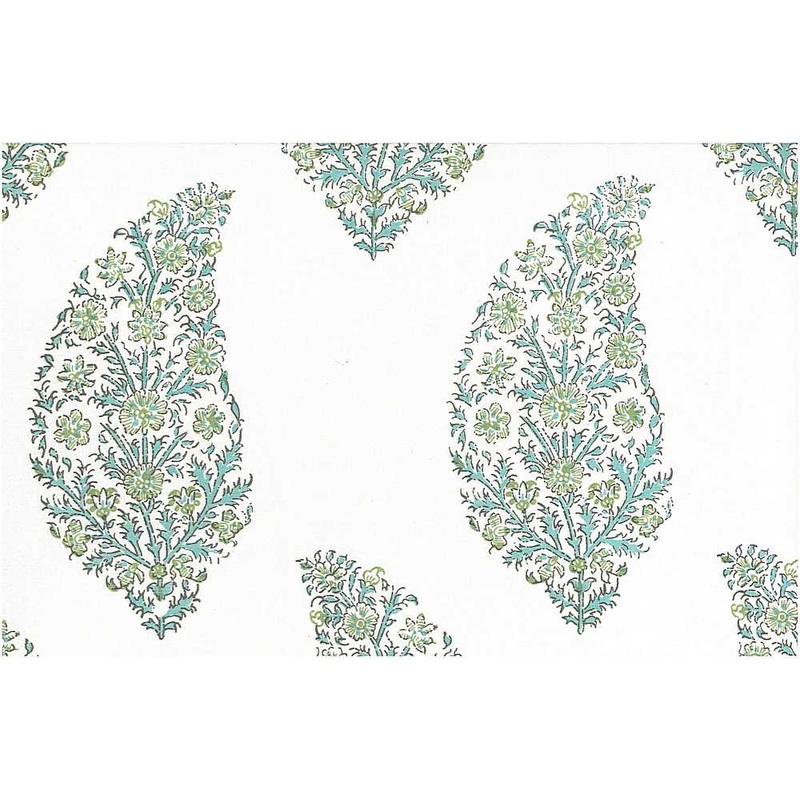Zahara Print Lagoon Laura Kiran Fabric