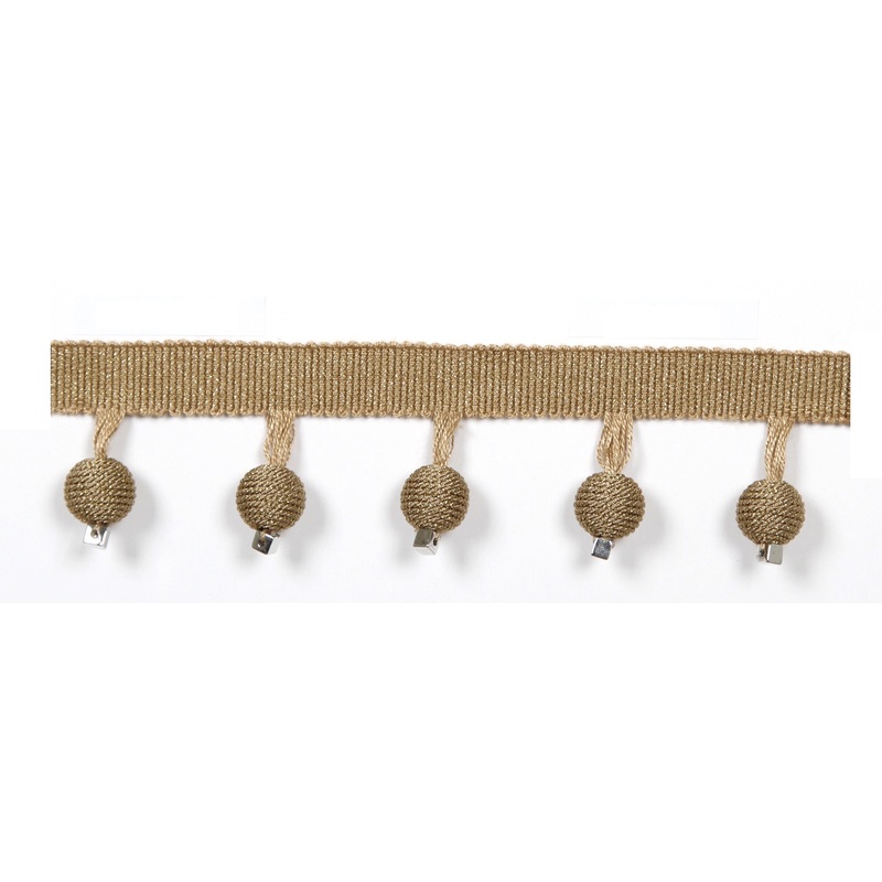 Le Lin Metalic Beaded Fringe Copper Europatex Trim