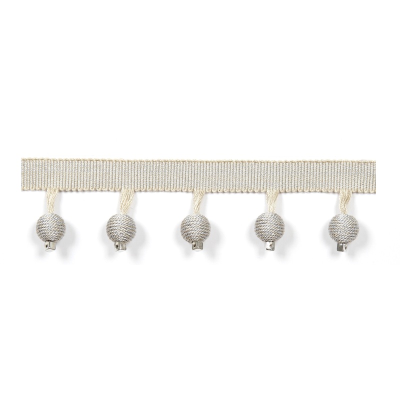 Le Lin Metalic Beaded Fringe Porcelain Europatex Trim