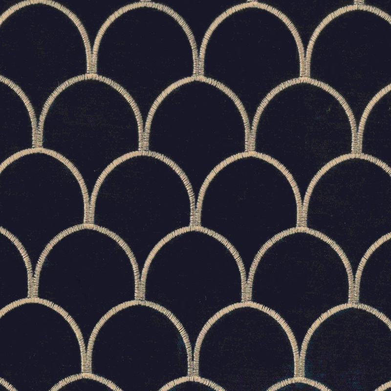 Arya Midnight Gold Regal Fabric