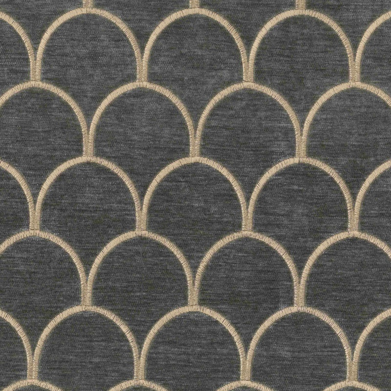 Arya Smoke Gold Regal Fabric