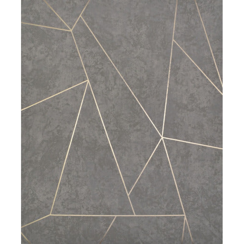 NW3502 Nazca Dark Grey/Gold Wallpaper