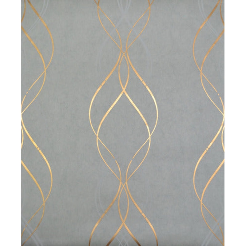 NW3551 Aurora Blue/Gold Wallpaper