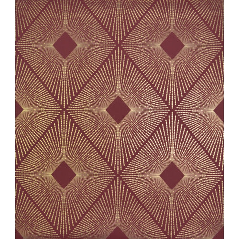 NW3588 Harlowe Red/Gold Wallpaper