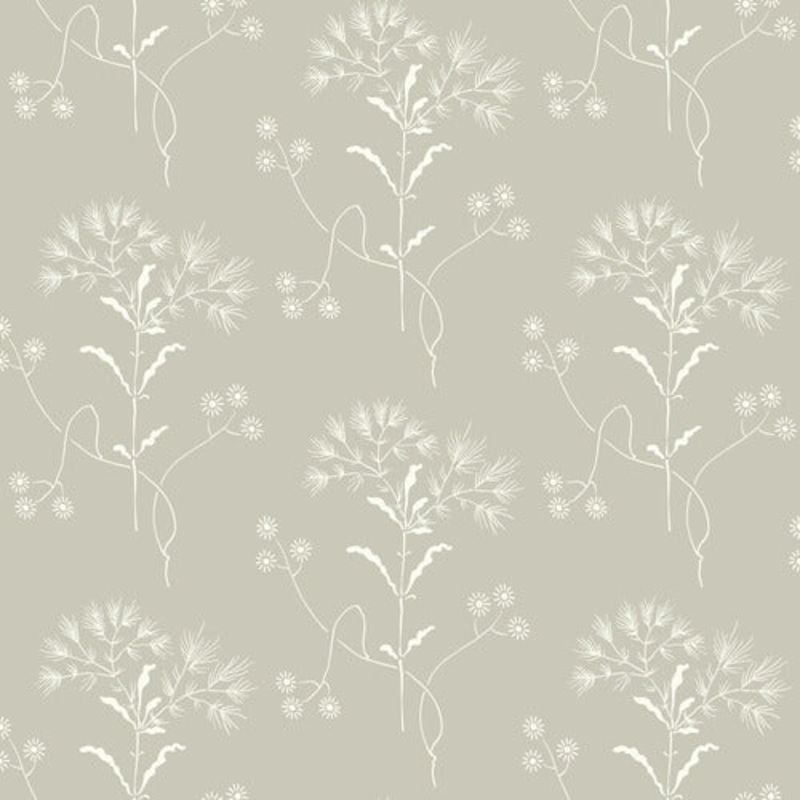 Wildflower Cupola (Light Grey)/White Magnolia Home Vol. II Wallpaper