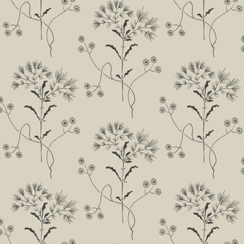Wildflower White/Gatherings (Taupe) Magnolia Home Vol. II Wallpaper
