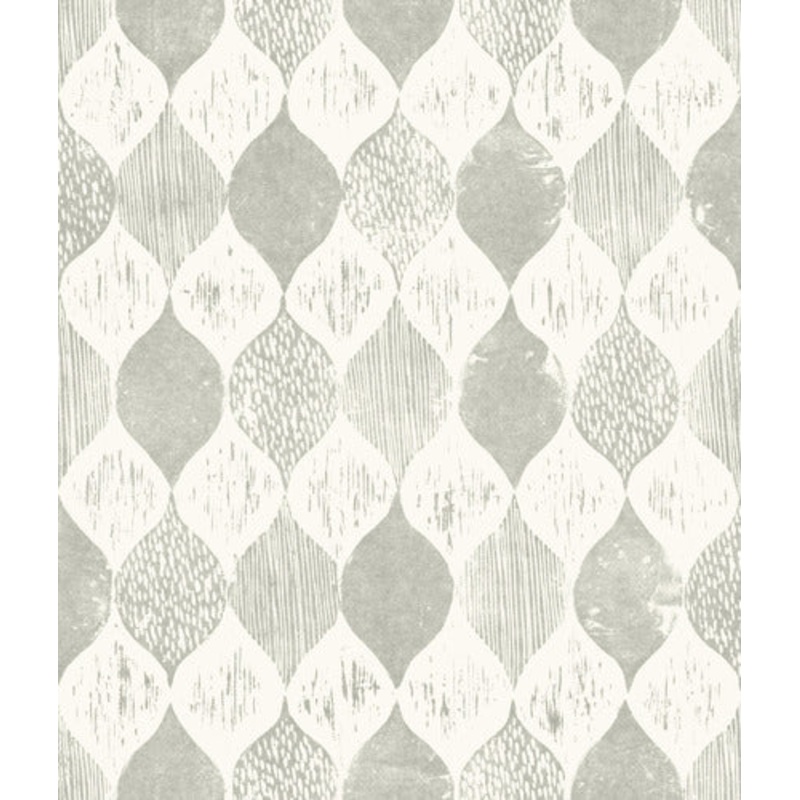 Woodblock Print Garden Trowel (Grey) Magnolia Home Vol. II Wallpaper