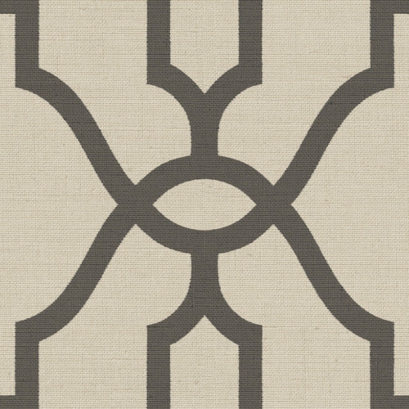 Woven Trellis Charcoal on Khaki Magnolia Home Vol. II Wallpaper