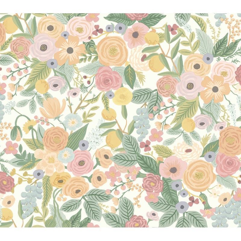 RI5118 Pastels Garden Party Wallpaper