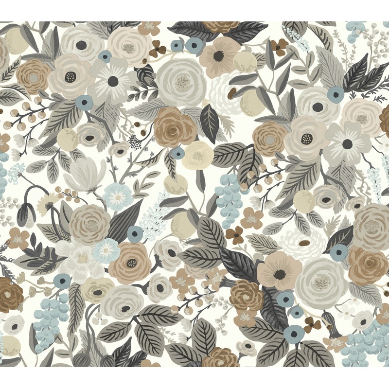 RI5121 Brown/Beige Garden Party Wallpaper