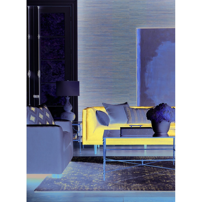 VG4436 Blues Knotted Grass Wallpaper