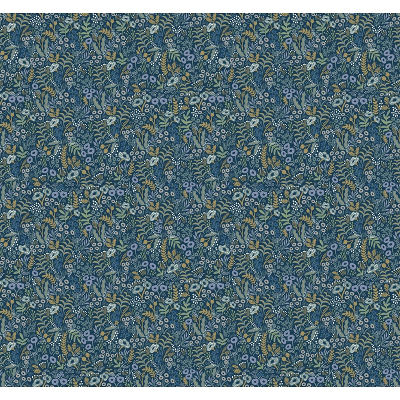RI5126 Indigo Tapestry Wallpaper