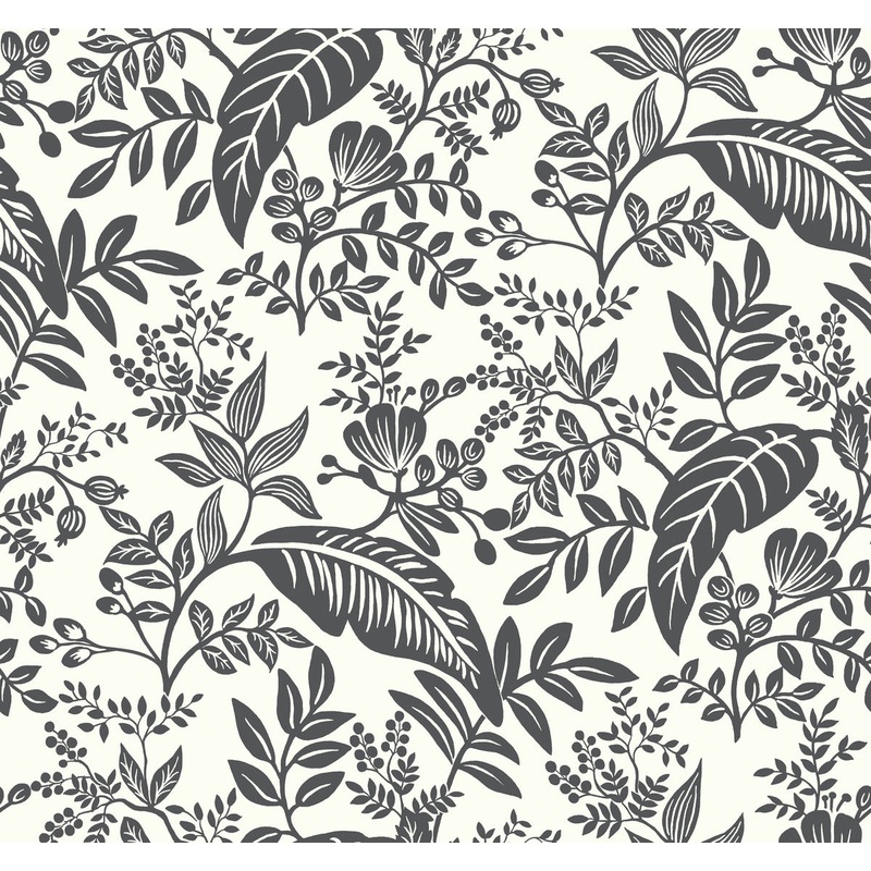 RI5136 Black/White Canopy Wallpaper