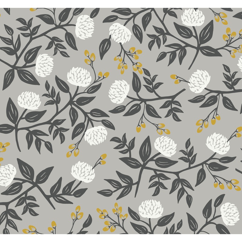 RI5152 Gray Peonies Wallpaper