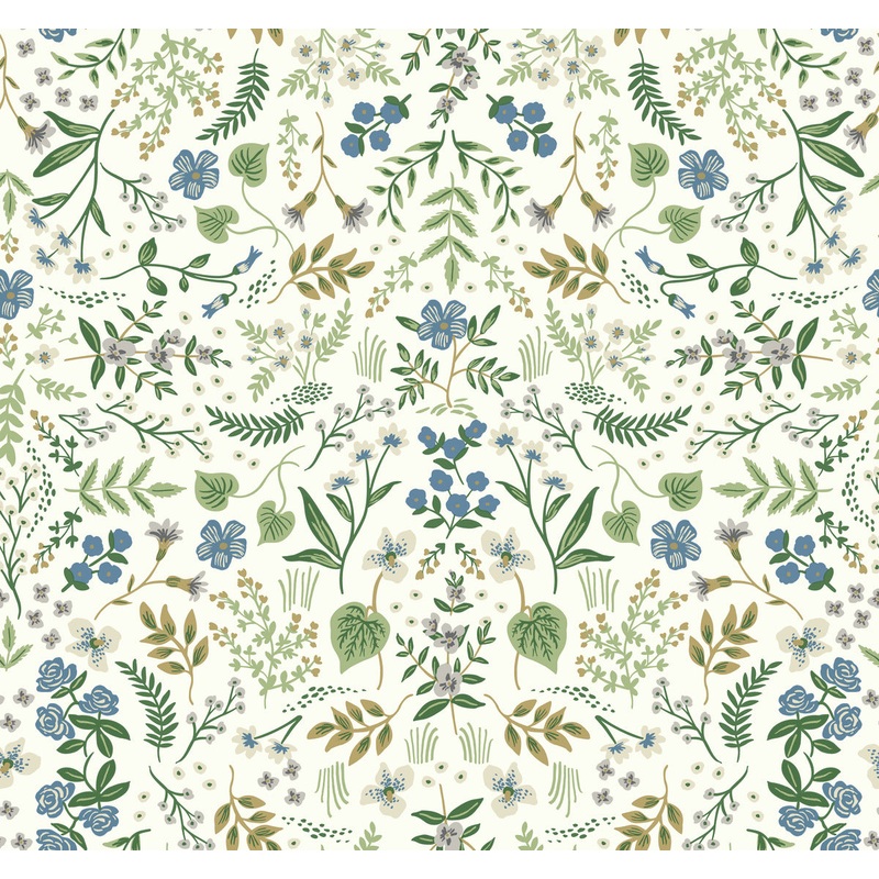 RI5155 Blue/Green Wildwood Wallpaper