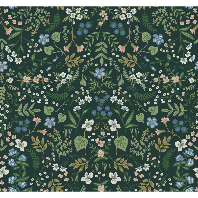 RI5156 Hunter Green Wildwood Wallpaper