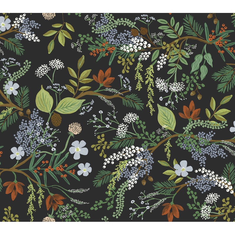 RI5166 Black Juniper Forest Wallpaper