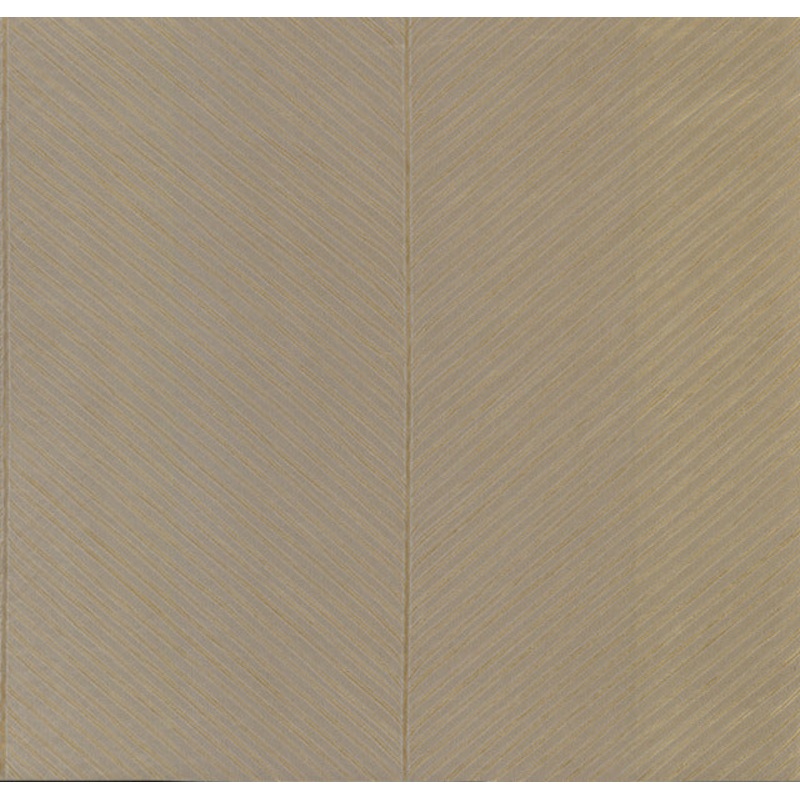 TC2699 Taupe Gold Palm Chevron Wallpaper