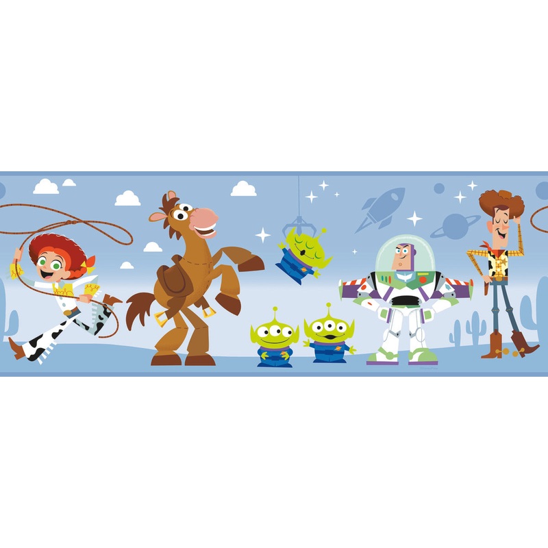 DI1019BD Blue Disney and Pixar Toy Story 4 Border Wallpaper Border