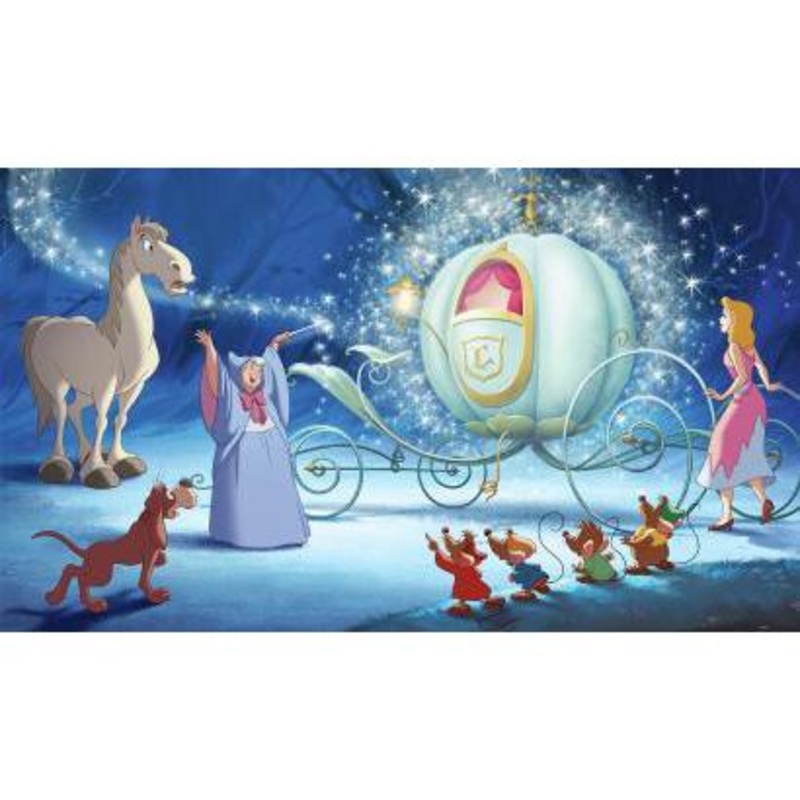 Murals Disney Cinderella Carriage Ride Pre-Pasted Mural