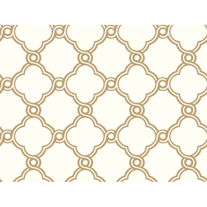 SS2510 Metallic Gold Open Trellis Wallpaper