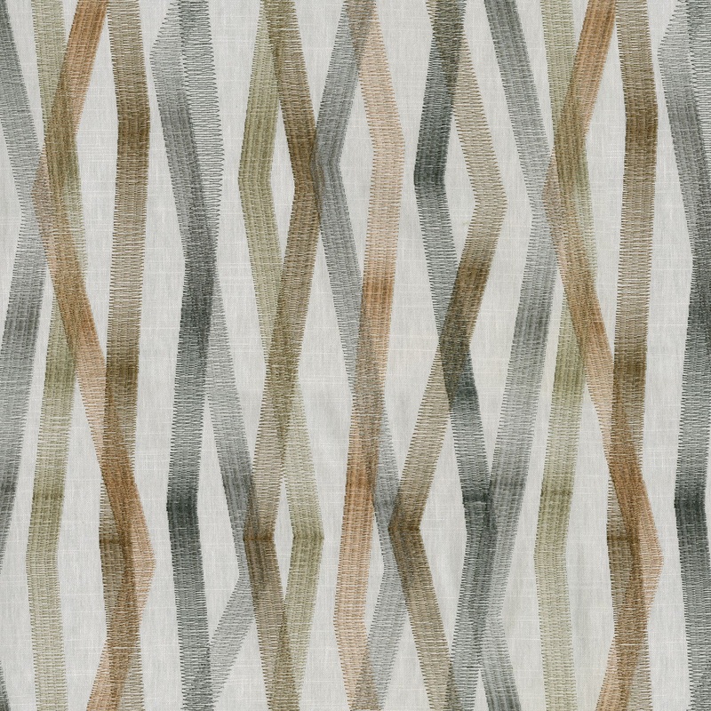 Zig & Zag Emb 180222 Woodland Novogratz Fabric