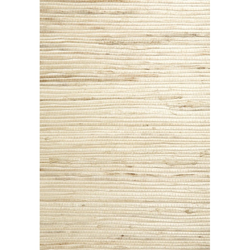 Qi Taupe Grasscloth Wallpaper