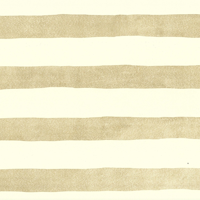 Rajah Gold Stripes Wallpaper