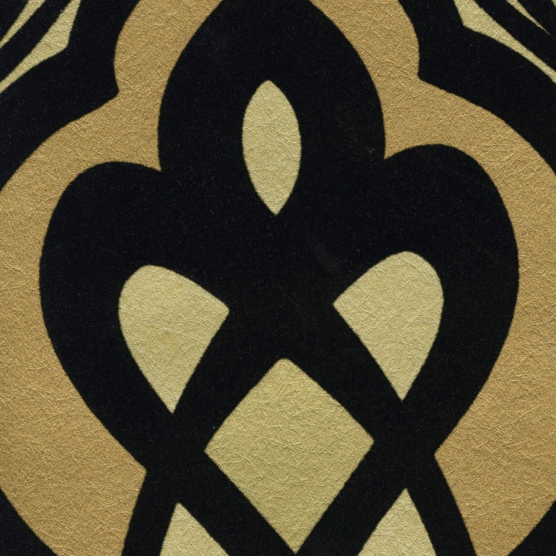 Sahrzad Gold Nouveau Damask Wallpaper