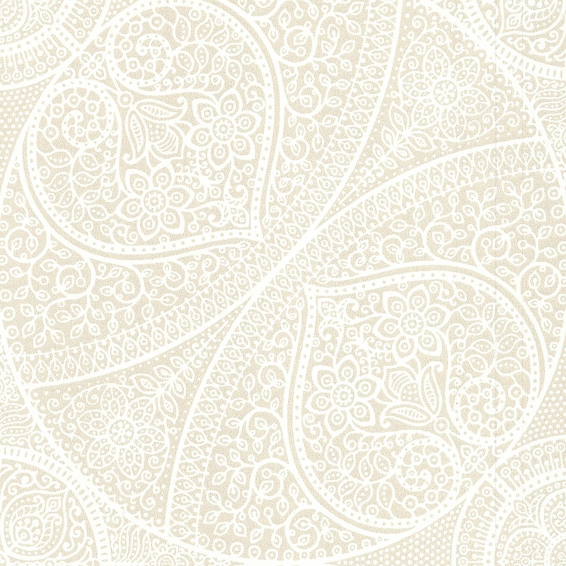 Yasamin Champagne Mehndi Medallion Wallpaper