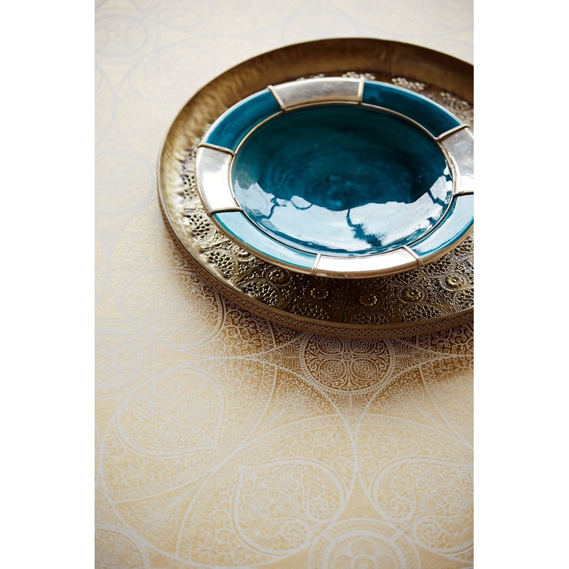 Yasamin Gold Mehndi Medallion Wallpaper