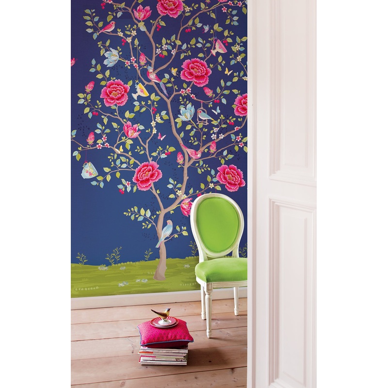 Blue Morning Glory Wallpaper Mural