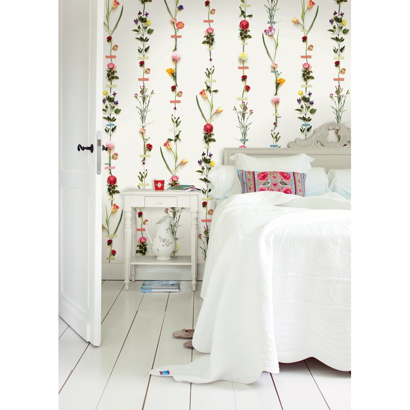 Flower Garland Wallpaper Mural
