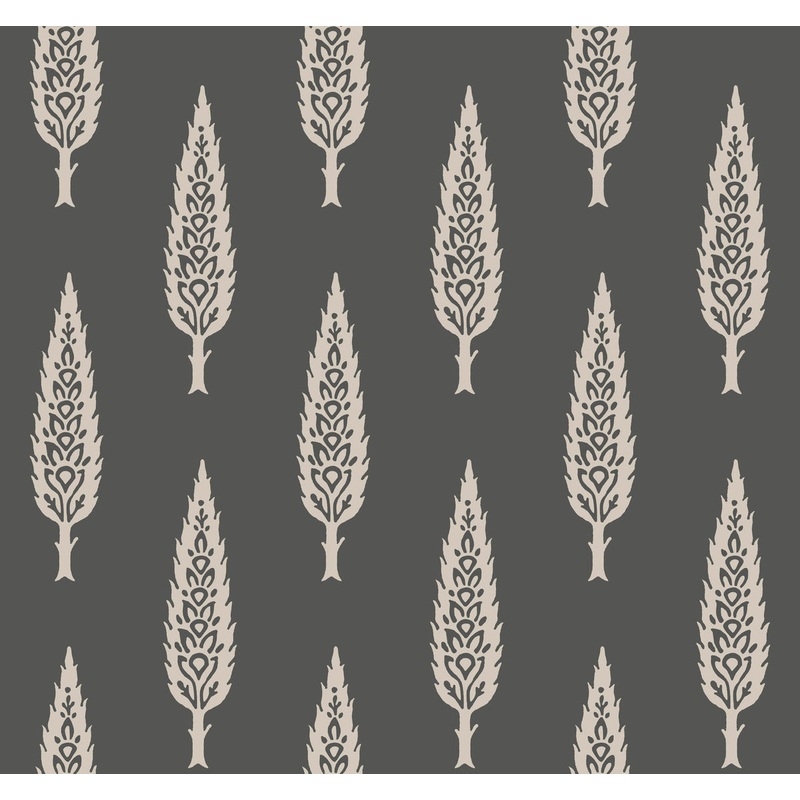 SS2607 Black Taupe Juniper Tree Wallpaper
