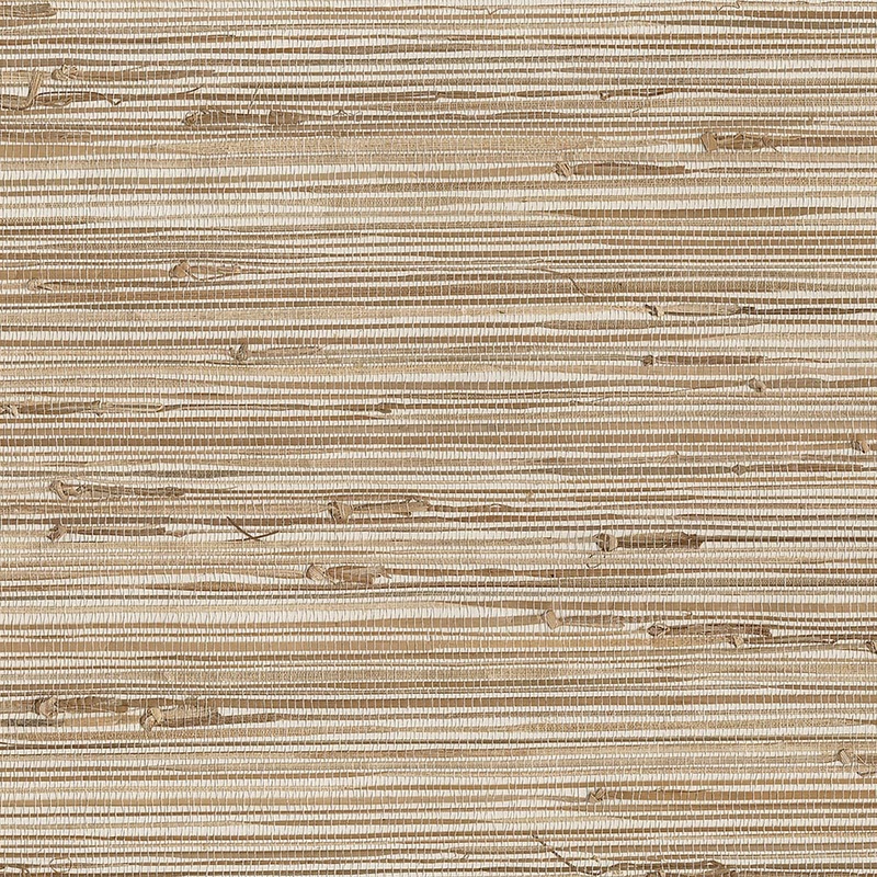 Ting Taupe Grasscloth Wallpaper