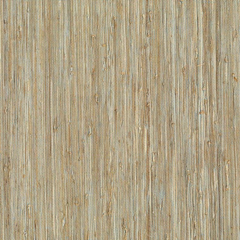 Patryk Aqua Grasscloth Wallpaper
