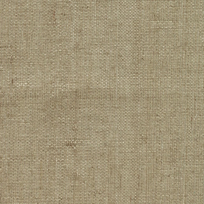 Ruslan Taupe Grasscloth Wallpaper