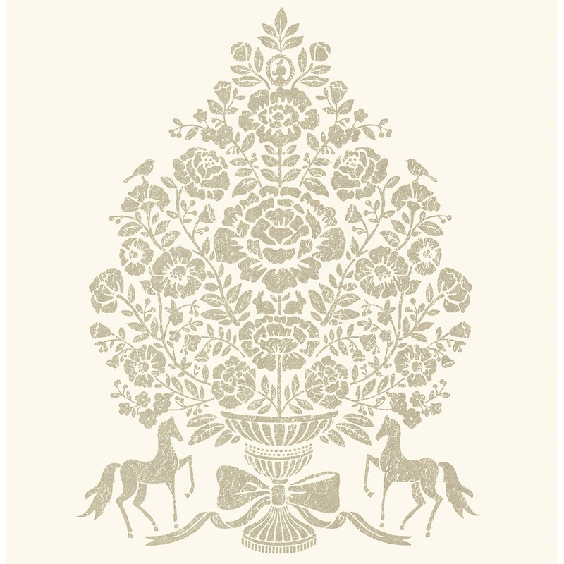 Till Cream President Damask Wallpaper