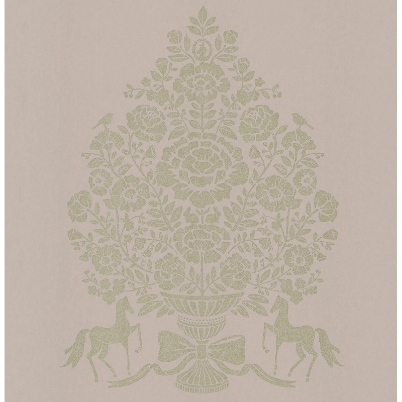 Till Light Grey President Damask Wallpaper