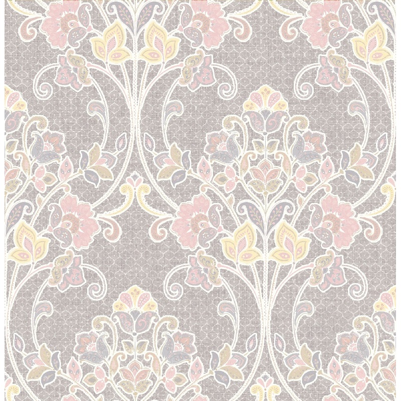 Willow Pink Nouveau Floral Wallpaper