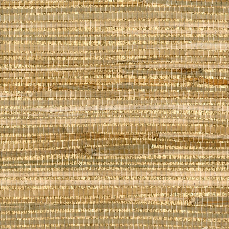 Zoho Neutral Foil Grass Wallpaper