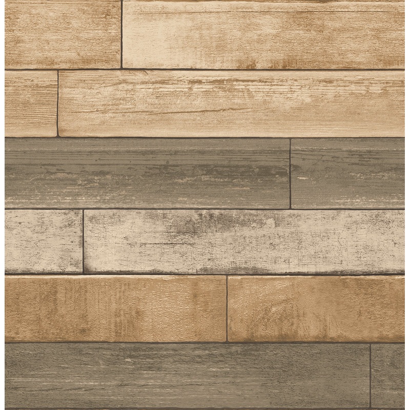 Weathered Plank Wheat Wood Texture Wallpaper