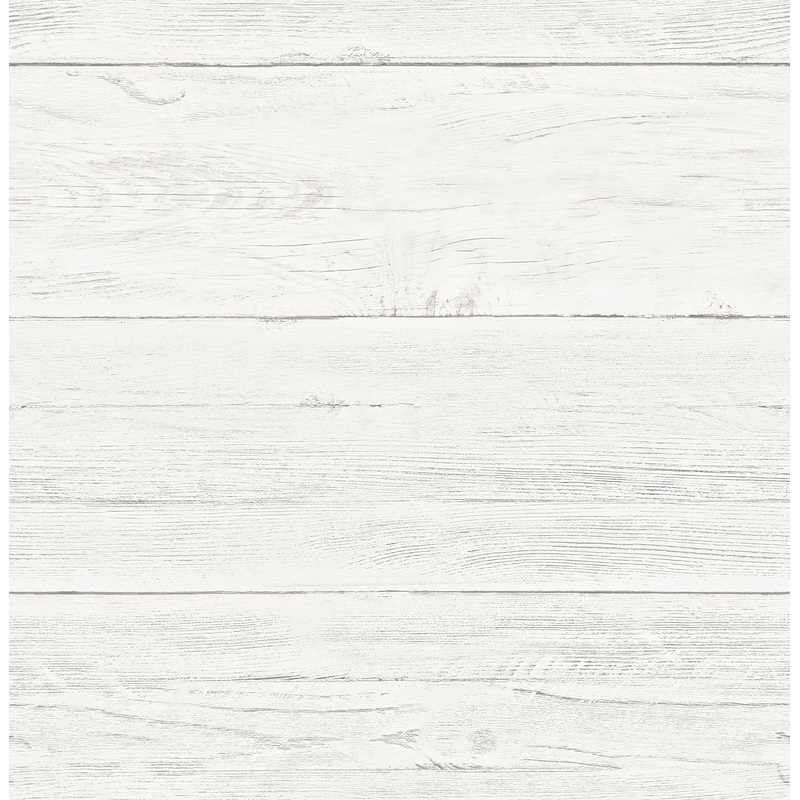 White Washed Boards Cream Shiplap Wallpaper