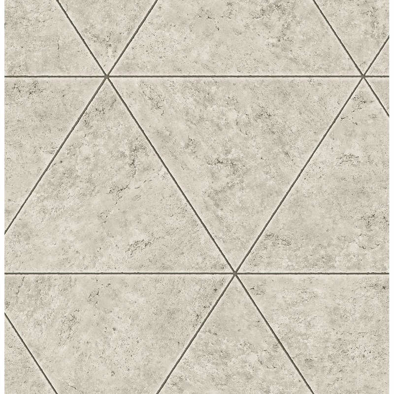 2540-24014 Polished Concrete Off-White Geometric Wallpaper