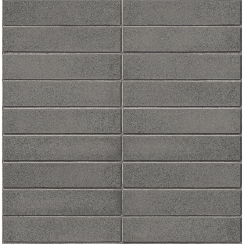 2540-24025 Midcentury Modern Dark Grey Brick Wallpaper