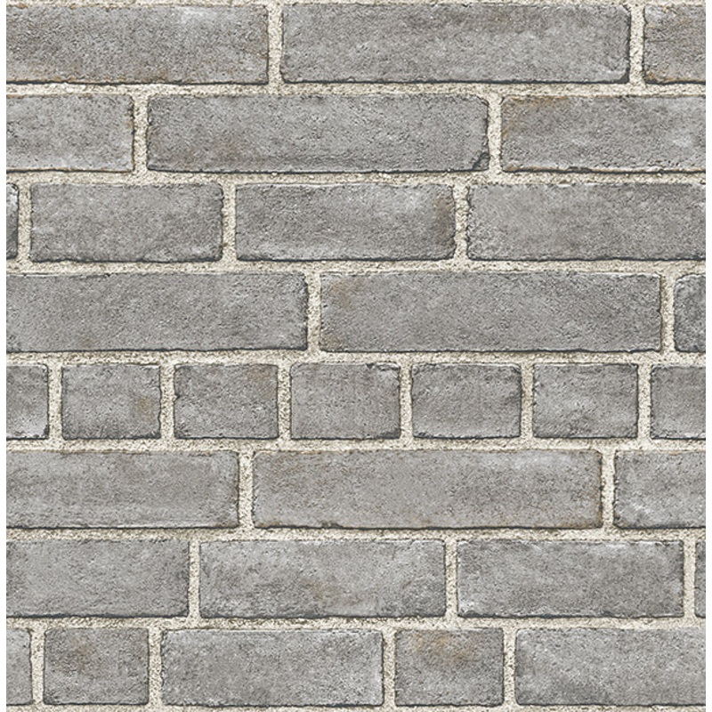 2540-24050 Facade Grey Brick Wallpaper